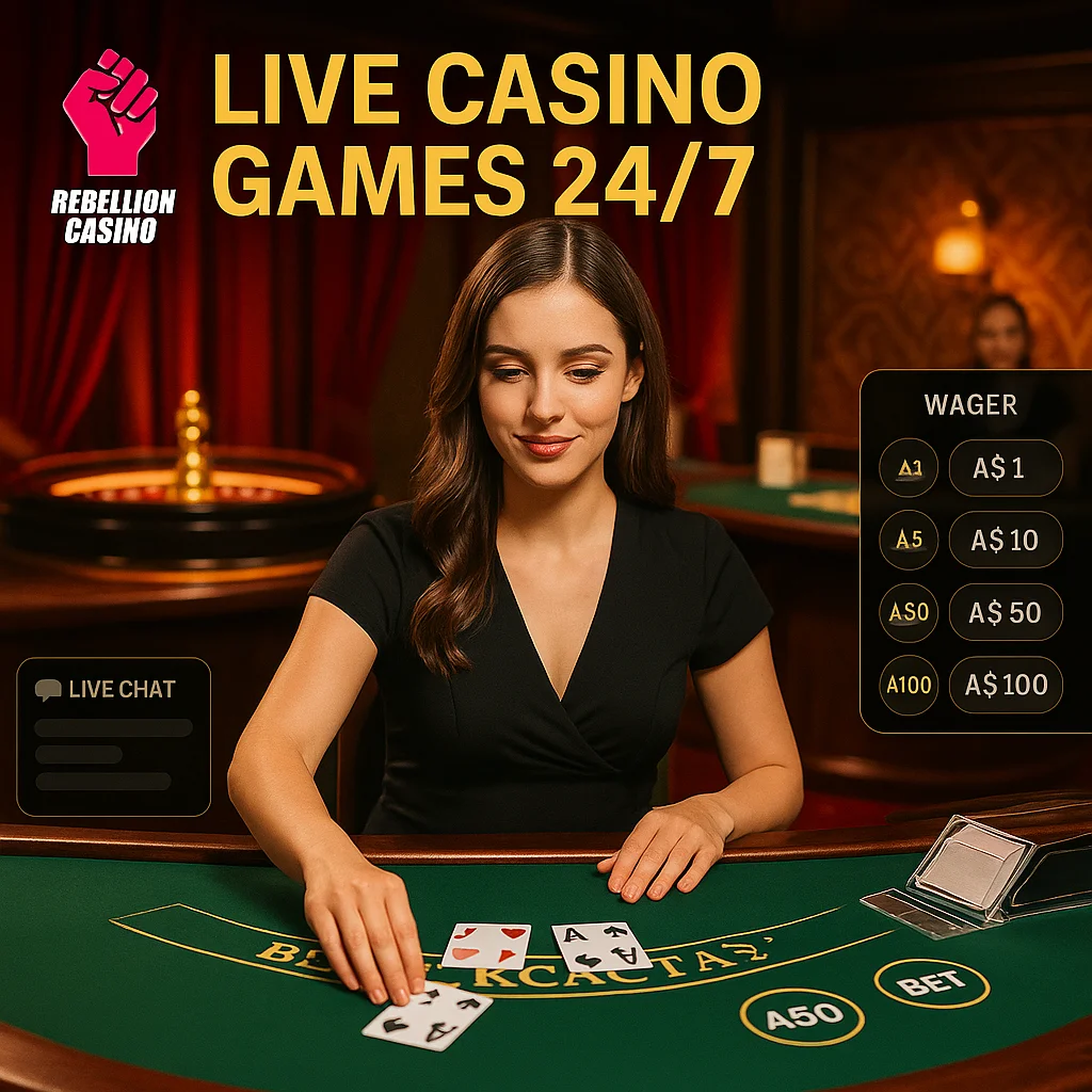 Rebellion Live Dealer – Mobile